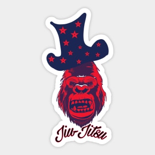 Jiu-jitsu gorilla Sticker